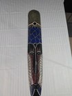 Wooden Carved Sculpture Tribal Mask Dot Painted Decor Wall Hanging Tiki Art 38 