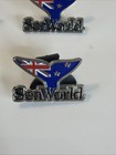 Rare Sea World Killer Whale Tail New Zealand Souvenir Enamel Trading Pin 4pc