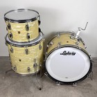 1965 Ludwig Downbeat 3-piece 20 16 13- White Marine Pearl