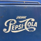 Vintage Pepsi-cola Metal Cooler Progress Refrigerator Co Blue Ice Chest W  Tray