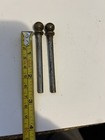 2 Vintage Cannon Ball Top Finial Door 2 5 8    Hinge Pin For 3    Hinge 15 64   