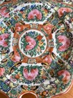 Antique Chinese Rare Rose Medallion Porcelain Dish  Tray No Cup