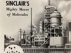 1950 Sinclair Motor Oil Print Ad Mighty Mover Of Molecules