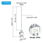 12pcs 24gax1 5  Blunt Dispensing Needle Tips Stainless Steel Silver