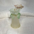 Avon Enchanting Thimble Butterfly Frosted Spun Glass Sewing Thimble W  Box