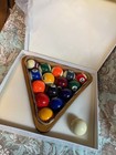 Dewar s 12 Billiard Ball Set In Wooden Rack