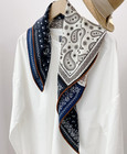 70  Cashmere 30  Silk Bandana Shawl 26   Neckerchief Scarf Cashew Print Wrap New