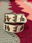 Vintage Winnie The Pooh Child s Belt 25  Friends Eeyore Tigger Piglet White Fun