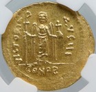 Phocas Authentic Ancient 607ad Gold Solidus Byzantine Coin Angel Ngc I88631