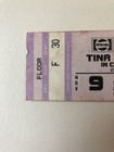 Tina Turner 1985 Concert Ticket Stub Private Dancer Tour Nov 9 1985 Kz106 Radio
