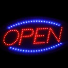 Ultra Bright Led Neon Light Animated Motion With On off Open Business Sign Oval