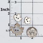 Silicone Maple Leaf Button Mold Resin Polymer Clay Epoxy Fondant Mint Candy  726