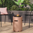 1lb Round Column Fire Pit Terracotta - Room Essentials