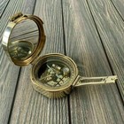 Brunton Compass W  Wooden Box Gift Brass Nautical Collectibles Vintage Maritime