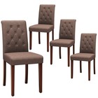Upholstered Dining Chairs Set Of 2 4  Modern Fabric Side Chair For Dining Room