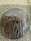Animal Protector Medal From Peaceful Valley Donkey Rescue 1 5    Shiny Silver Tone