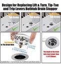 Anlige Universal Tub Stopper Bathtub Drain Pop Up Bathtub Drain Plug And Cove