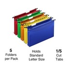 Staples Hanging File Folder 3 5  Expansion Letter Size Assorted 5 pack
