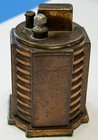 Ronson 1935 Art Deco Touch Tip Turret Copper Table Lighter  X813