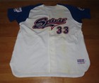 2003 Inaugural North Shore Spirit No  33 Game Used  size 48  Baseball Jersey