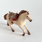 Schleich Horse With Detailed Saddle Figure Am Lines  17 69 D-73527 Rare Htf