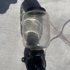 Antique Arcade Crystal 25 Wall Mount Glass Cast Iron Coffee Grinder -missing Cup