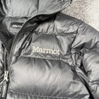 Marmot Jacket Youth Xs Black Hooded 700 Fill Down Puffer Insulated Winter