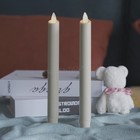 8  Luminara Flameless Wax Taper Candles With Remote Ivory Set Of 2 4 6 8