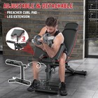 Weight Bench 900lbs Workout Bench With Leg Extension For Home Gym Equipment