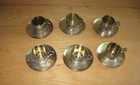 Set Of 6 German 800 Silver Demitasse Cups   Saucers Etched Palm Trees   Pyramids