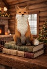 Fox Figurine Statue Woodland Decor Miniature Resin Animal Shelf Desk Gift - Mint