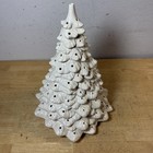 Vtg Holland Mold 1991 Large 17    White Ceramic Christmas Tree No Base Or Lights