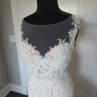 Stella York Y6653 Sample Wedding Dress Size 10 Ivory Moscato Beaded Mermaid