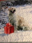 Lap Size Golden Retriever Christmas Present Handmade Quilt  67 X 59 Inches New