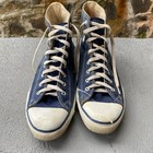Converse All Star Hi Top Mens 11 Made In Usa Blue Vintage Chuck Taylors