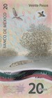 2021 Mexico 20 Pesos  Unc Polymer Banknote  independence    Crocodile