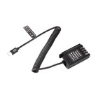 For Panasonic Gh3 Gh4 Gh5 Usb-c To Dmw-blk22 dcc17 Dummy Battery Adapter
