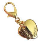 Coach Heart Mini Bag Charm Keychain - New 