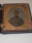 Rare 1860s Thermoplastic Cased Tintype Pf Young Civil War Soldier