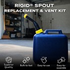 Ez-pour   Rigid Replacement Spout   Vent Kit  Multi-purpose Spout  Pack Orange 