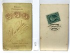 Two Antique Cdv 19thc Portraits  Women 3 4 Length Victorian Dress  Revenue Stamp