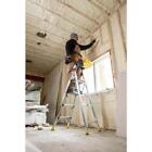 Ladder 5 5 Ft  Aluminum Dual Platform Heavy-duty Project Bucket 10 Ft  Reach