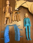 Vintage 1960s Marx Johnny West Doll  Thunderbolt Horse  Geronimo Accessories