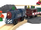 Electric Wooden Train For Kids 3  Battery Powered Compatible With Brio   Thomas