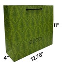 Classic Green Gucci Printed Med Shopping Gift Bag  12 75    X 11    X 4    Photoshoots