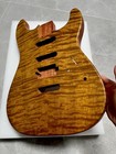 Aaaaa Guitar Body Blank Mahogany Core Golden Phoebe Top Natural Stunning Grain