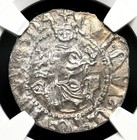 Crusaders  Cilician Armenia  Levon I  1198-1219  Silver Tram  Ngc Ms Unc Details