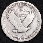 1927 Standing Liberty Quarter Silver Good   Vg Full Date Free Shipping 