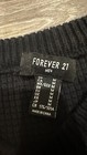 Forever 21 Men s Textured Sweater Medium Casual Cotton Black