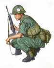 1 16 Scale Die-cast Resin Figure Model Kit Vietnam War Us Army Infantry Unass   